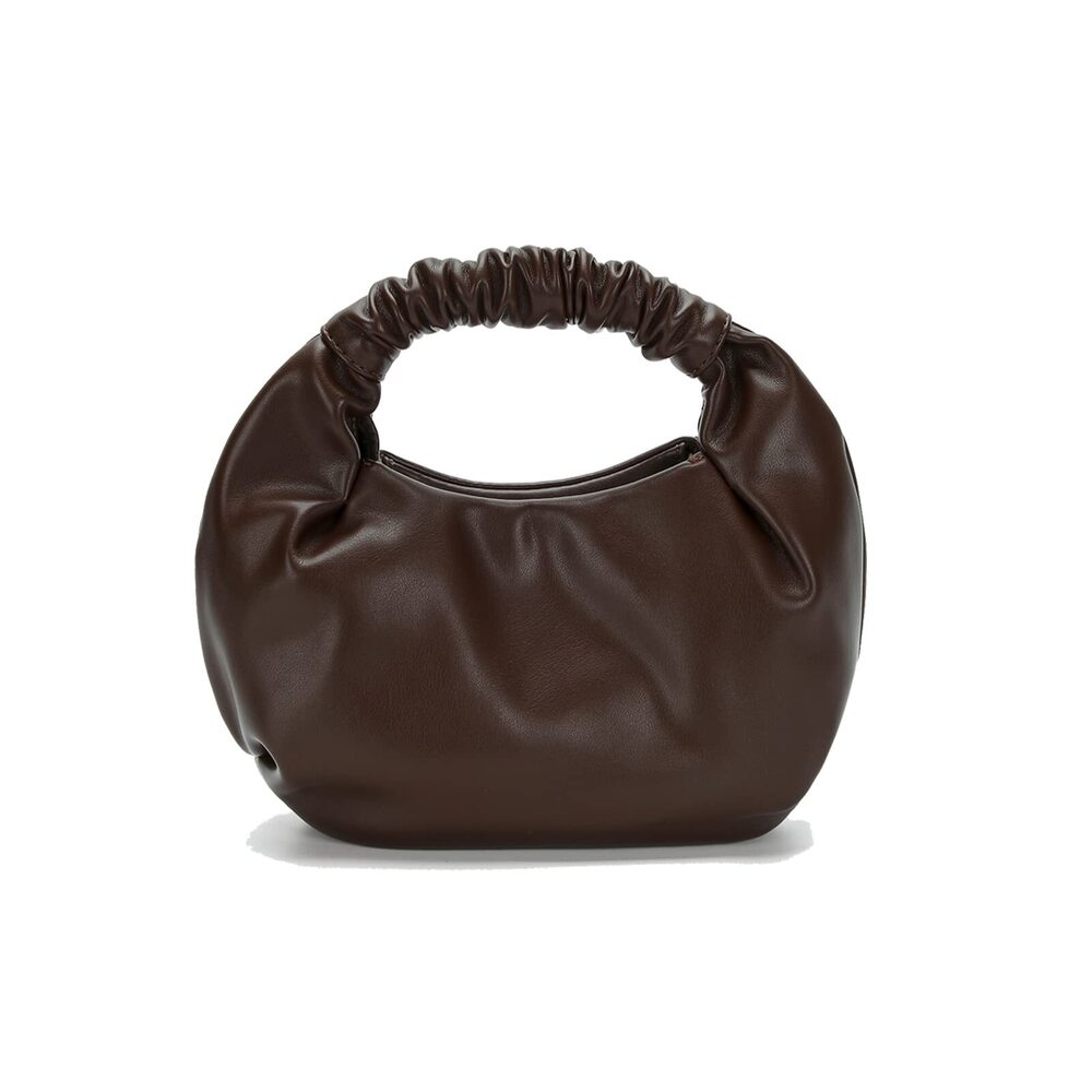 8599 Mini Hobo Tote Bags Soft Leather Clutch Purses Cloud-Shaped Top Handle